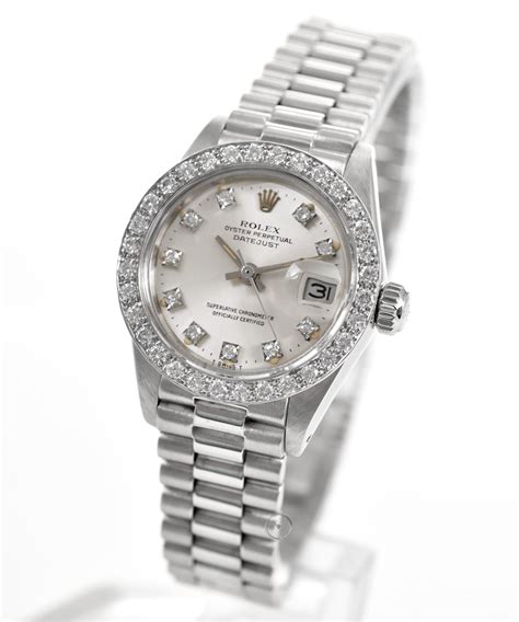 rolex damen weißgold|Rolex lady Datejust 28mm.